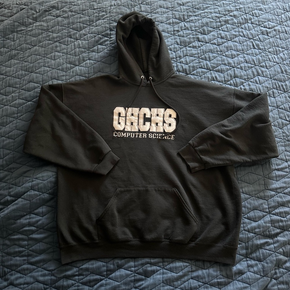 Black Vintage GHCHS Computer Science Hoodie